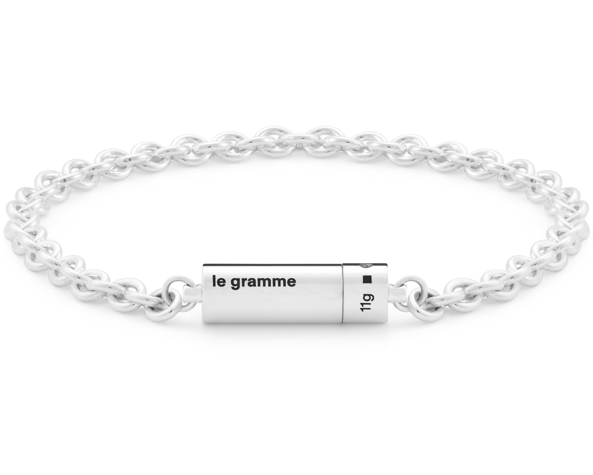 cable bracelet on chain 11g