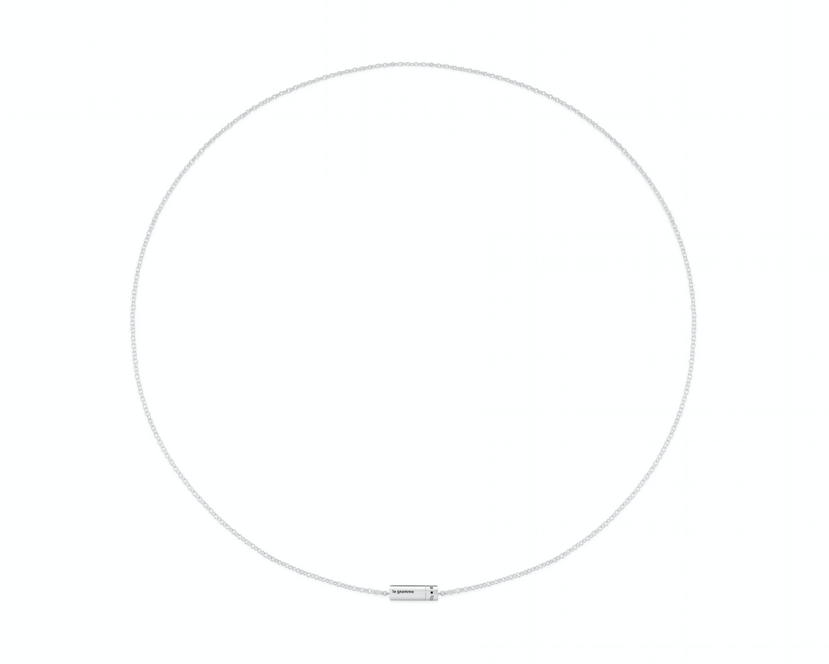 collier câble sur chaîne le 13g