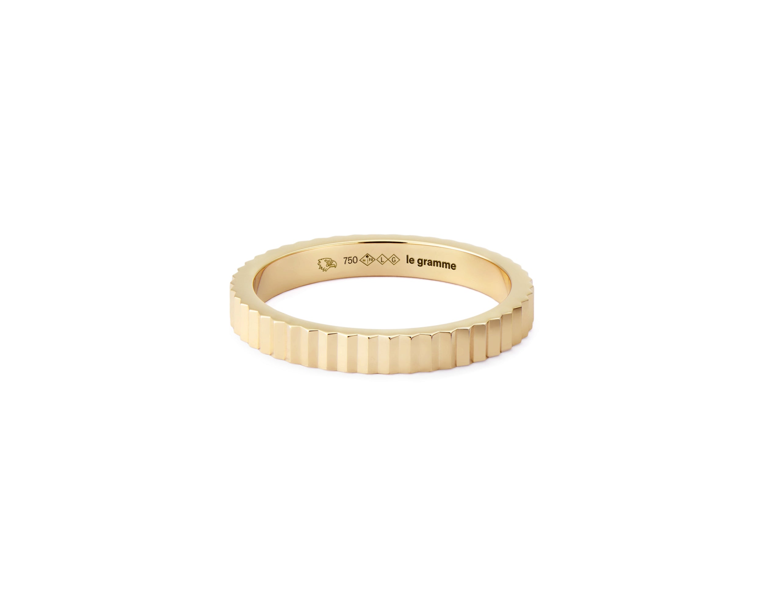 4g guilloche ribbon wedding ring