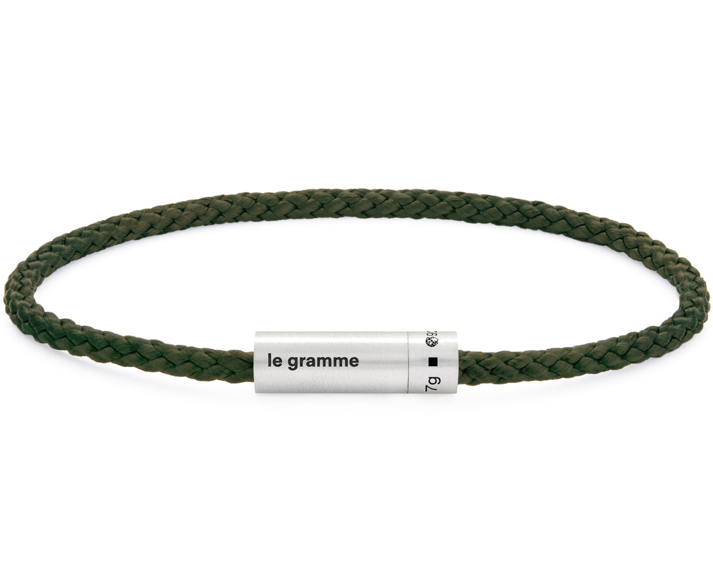 khaki nato cable bracelet 7g