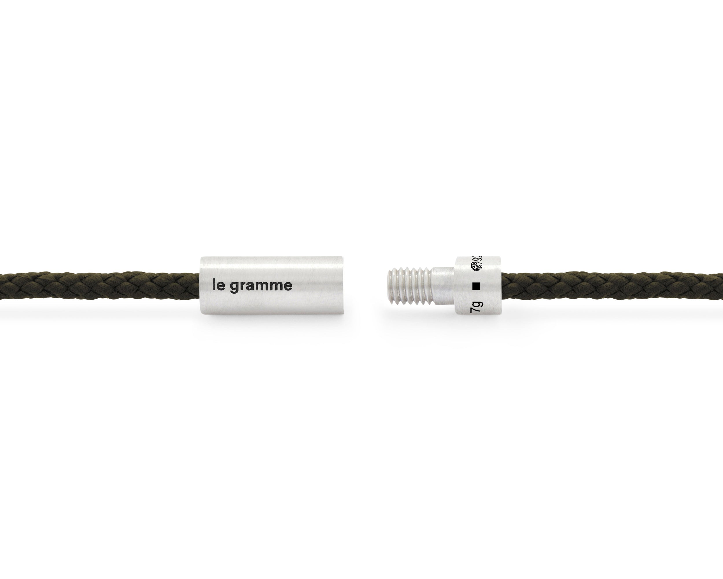khaki nato cable bracelet 7g