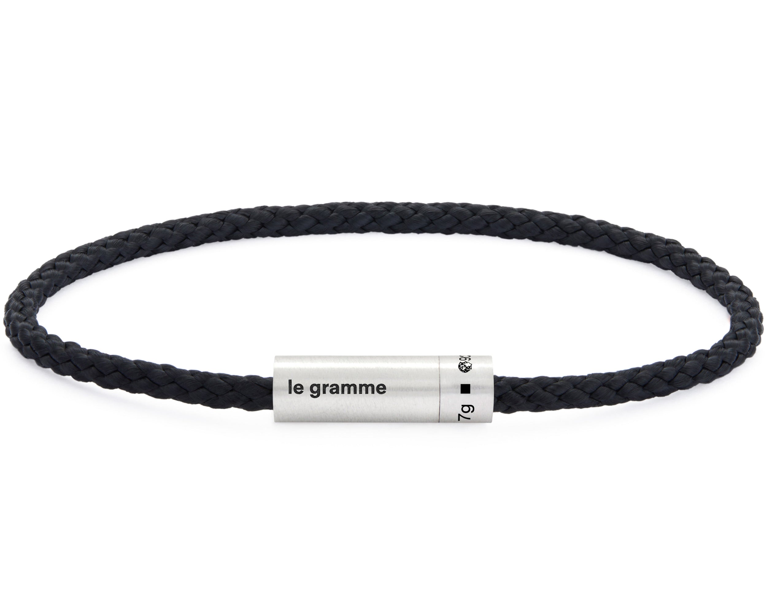 black nato cable bracelet 7g