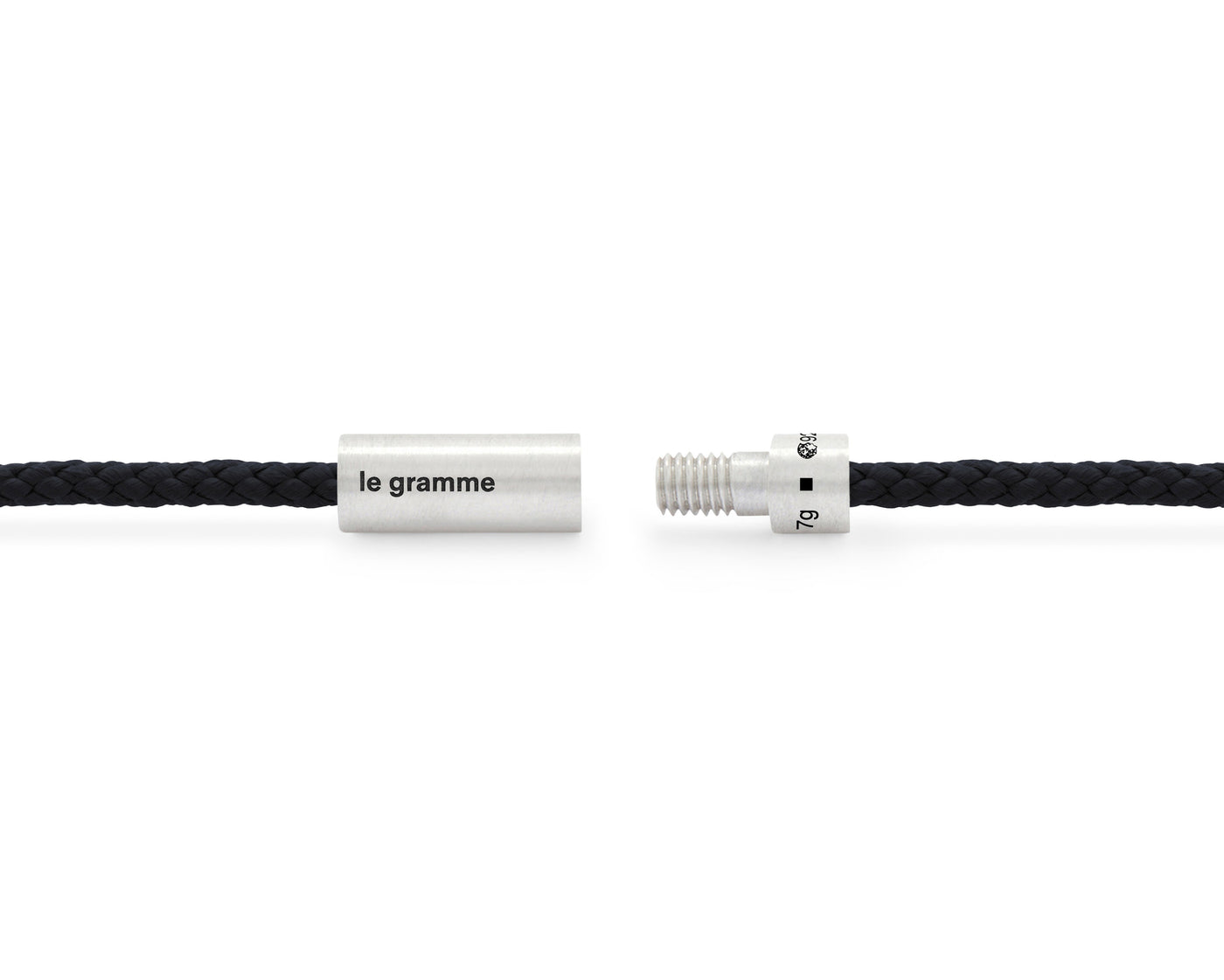 black nato cable bracelet 7g