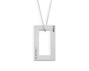 rectangle necklace 3.4g