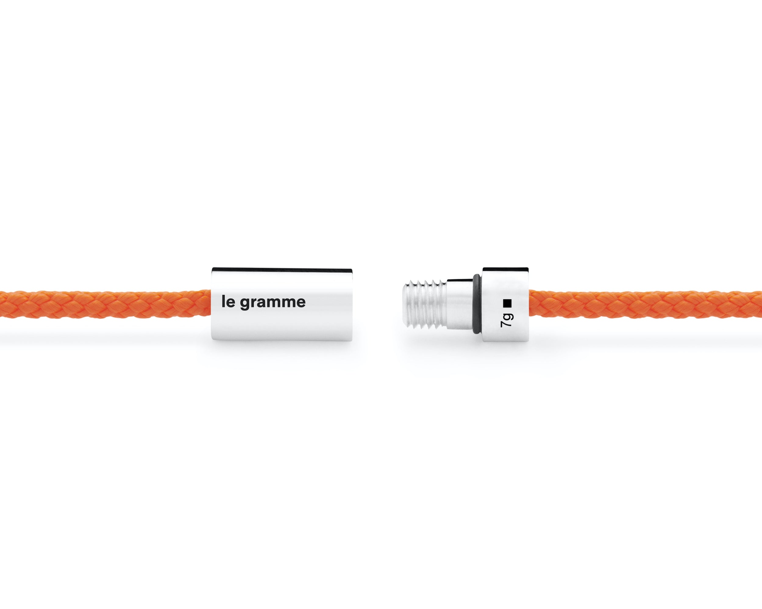 orange nato cable bracelet the 7g