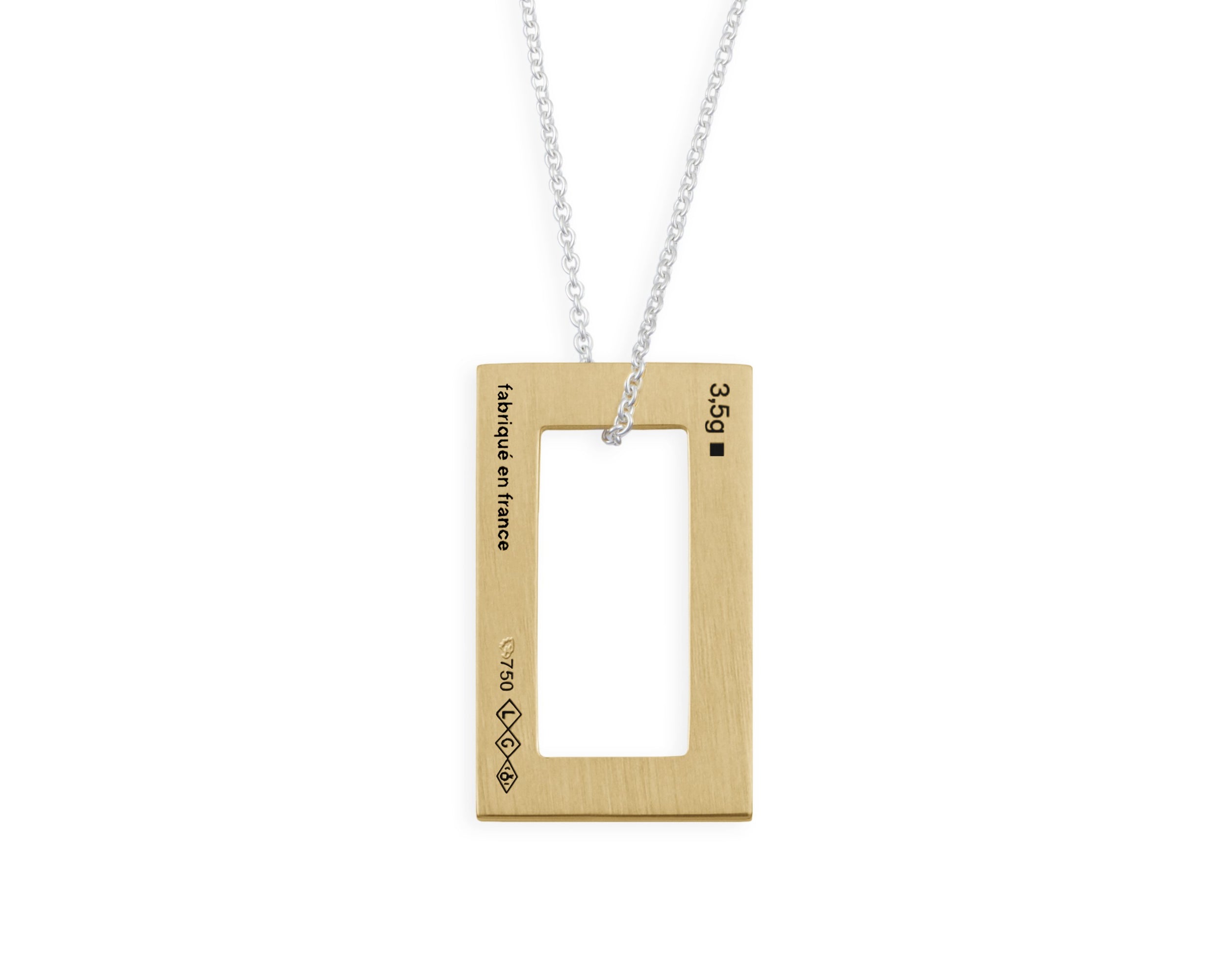 rectangle necklace 3.5g