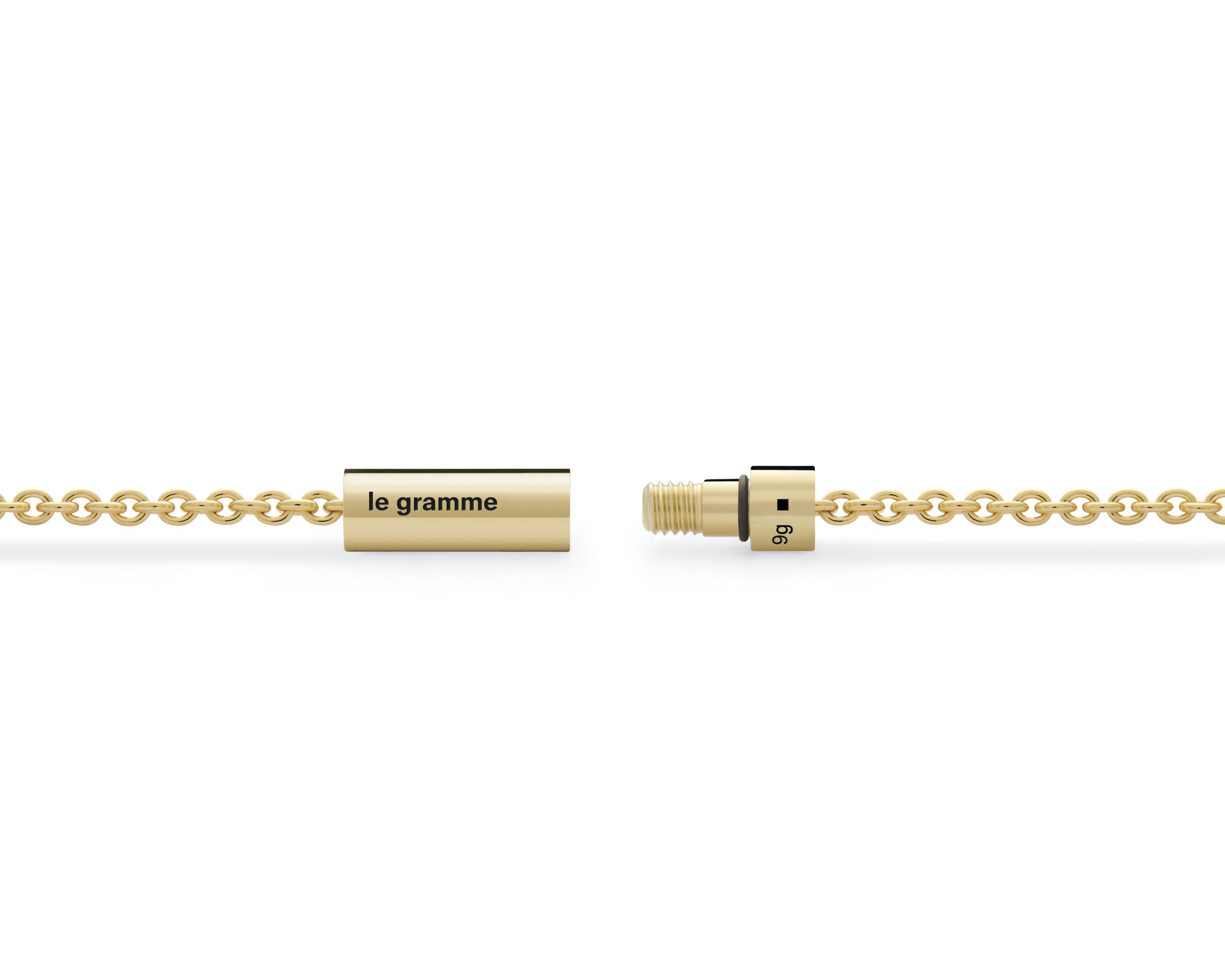 cable bracelet on chain 9g