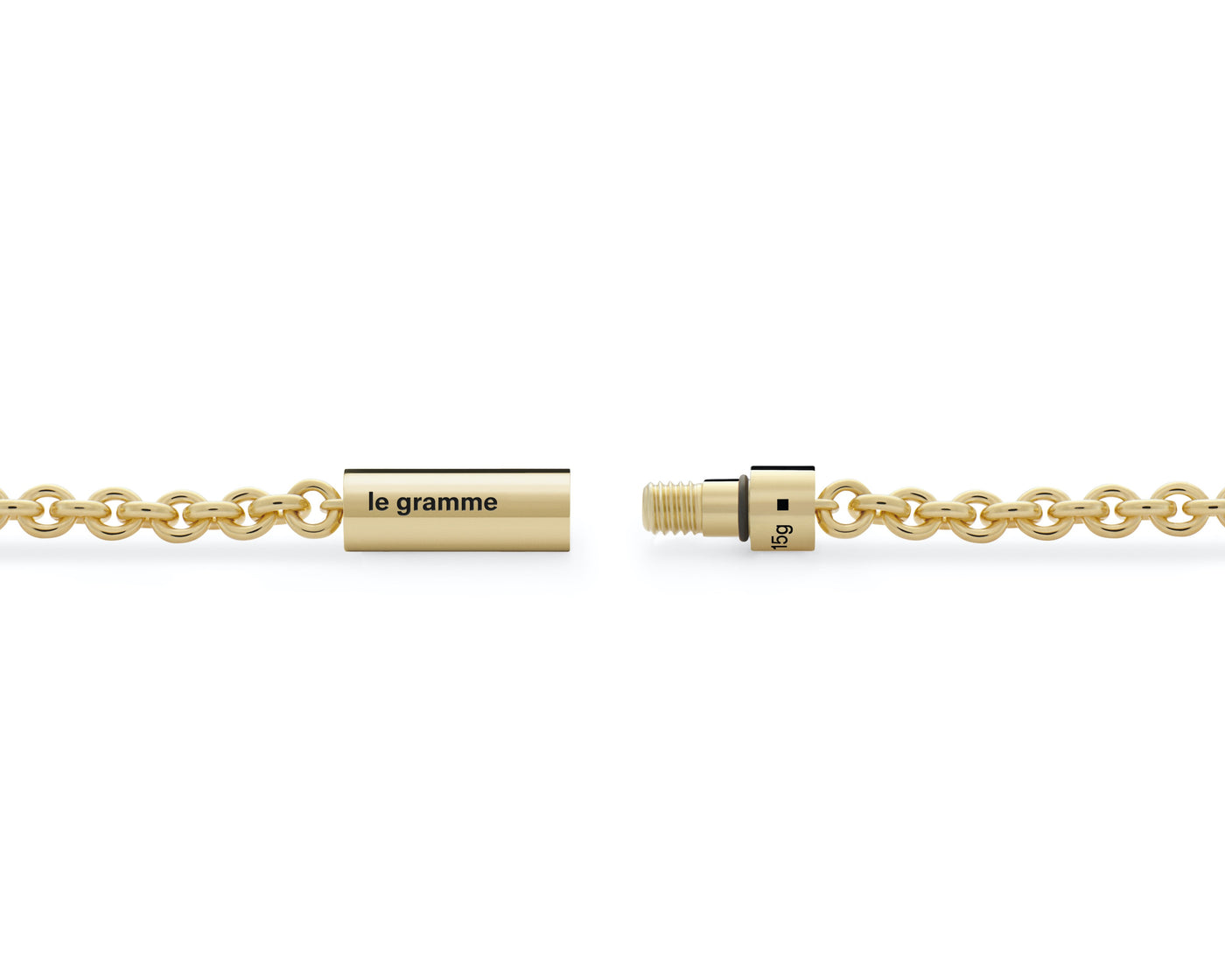 cable bracelet on chain 15g