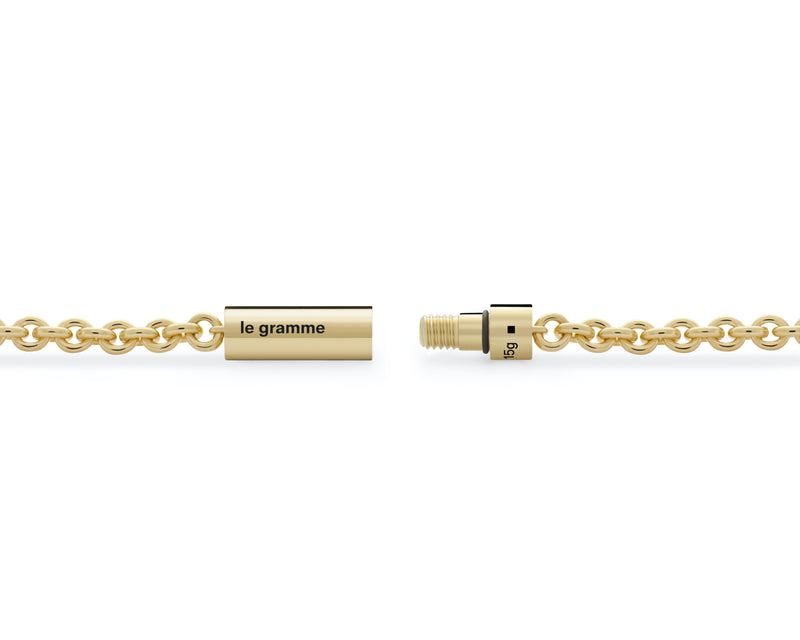 cable bracelet on chain 15g