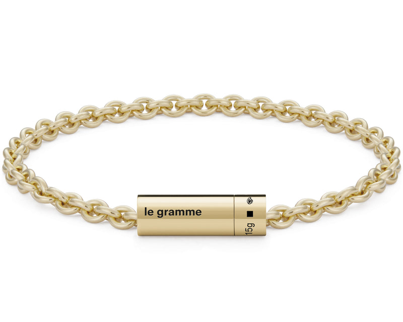 cable bracelet on chain 15g