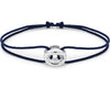 navy blue interlaced cord bracelet 3g