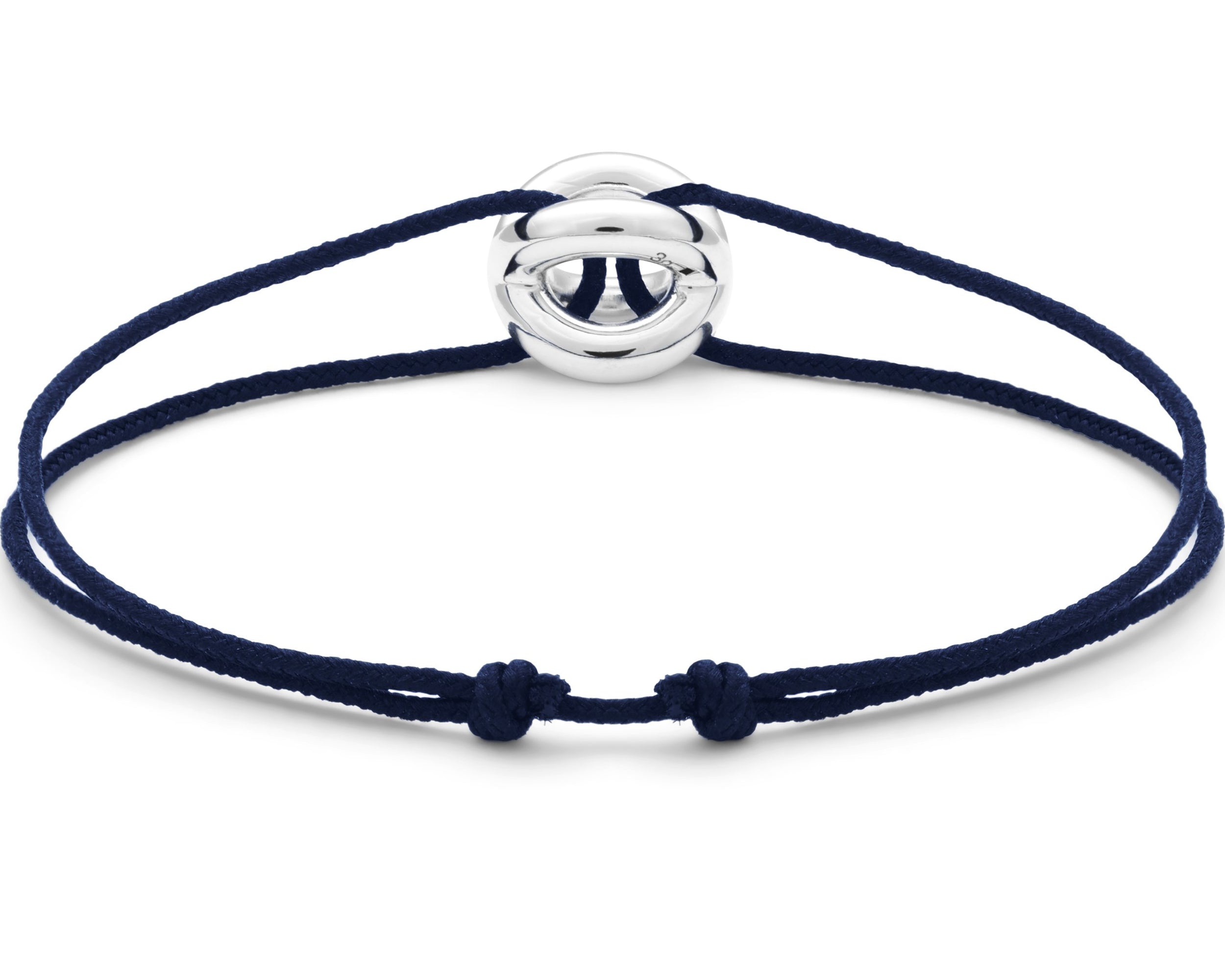 navy blue interlaced cord bracelet 3g