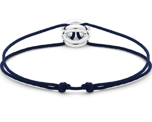 navy blue interlaced cord bracelet 3g