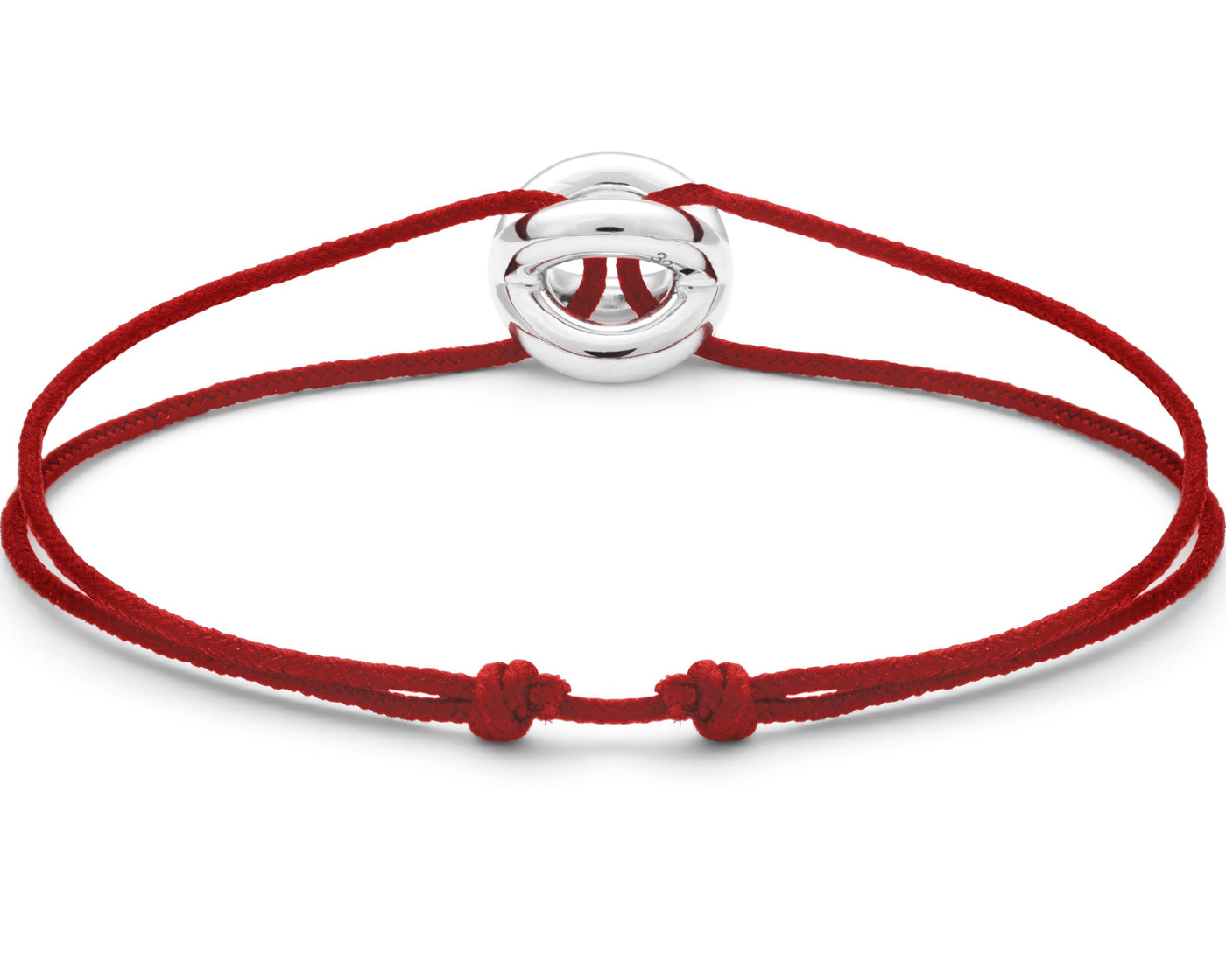red interlaced cord bracelet 3g