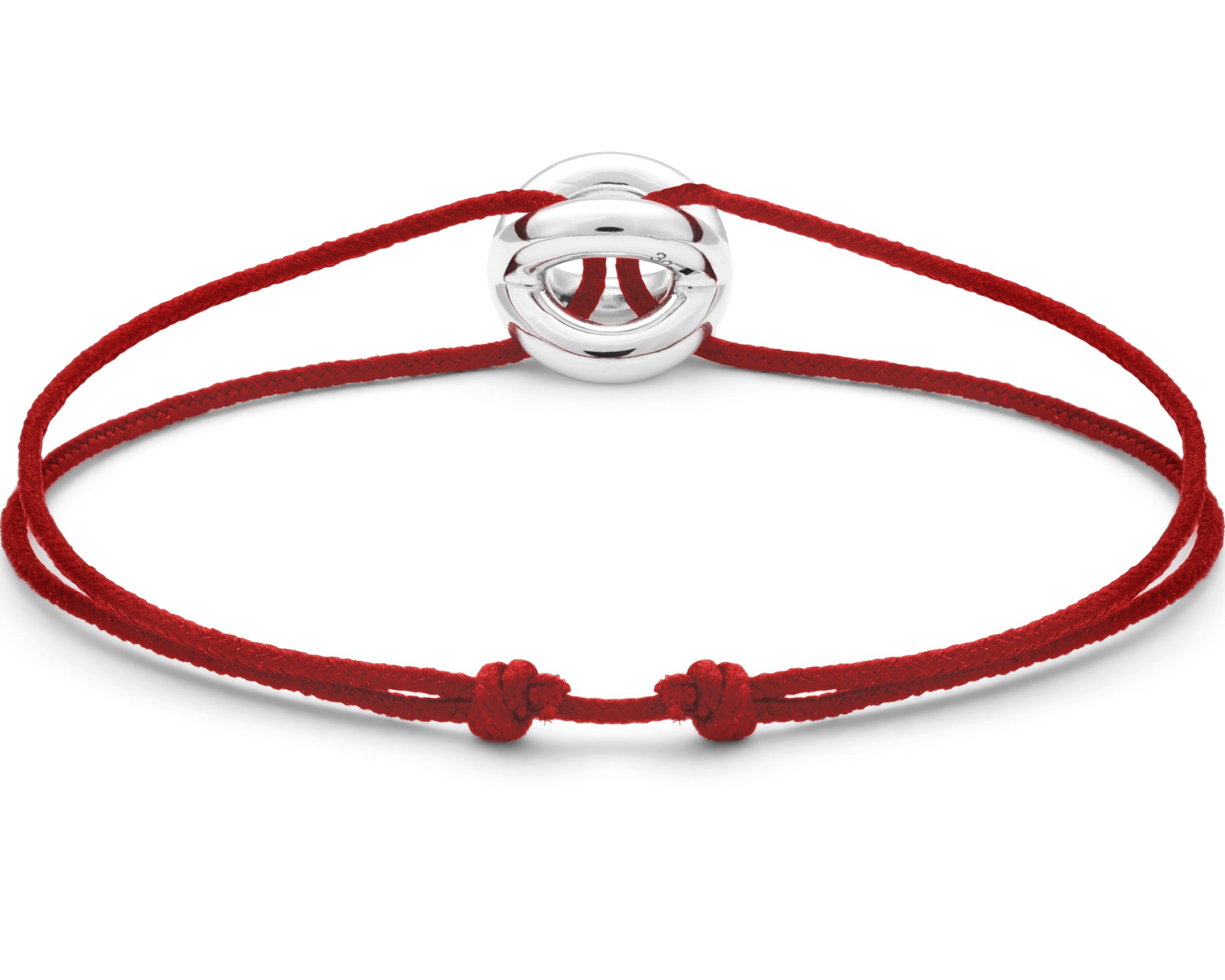 red interlaced cord bracelet 3g