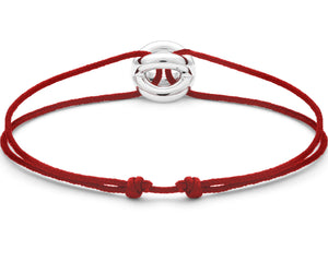 red interlaced cord bracelet 3g