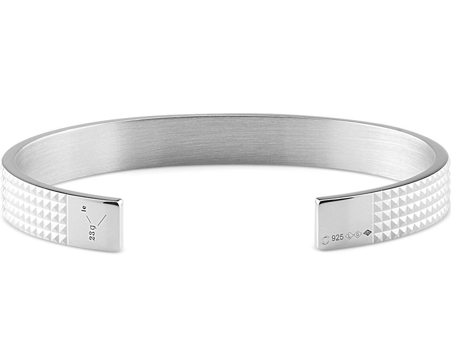 bracelet ruban guilloché le 23g