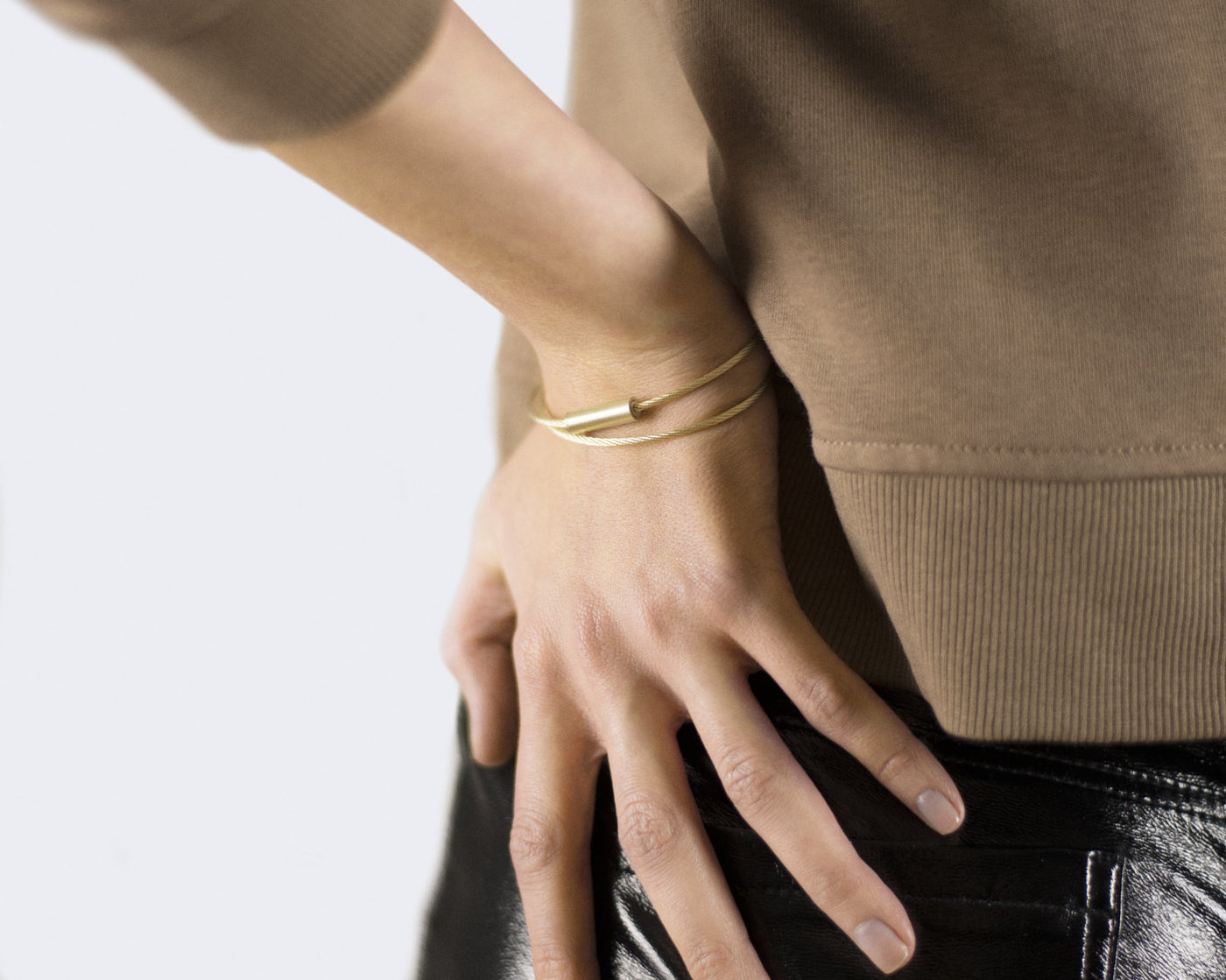 bracelet câble double tour le 15g