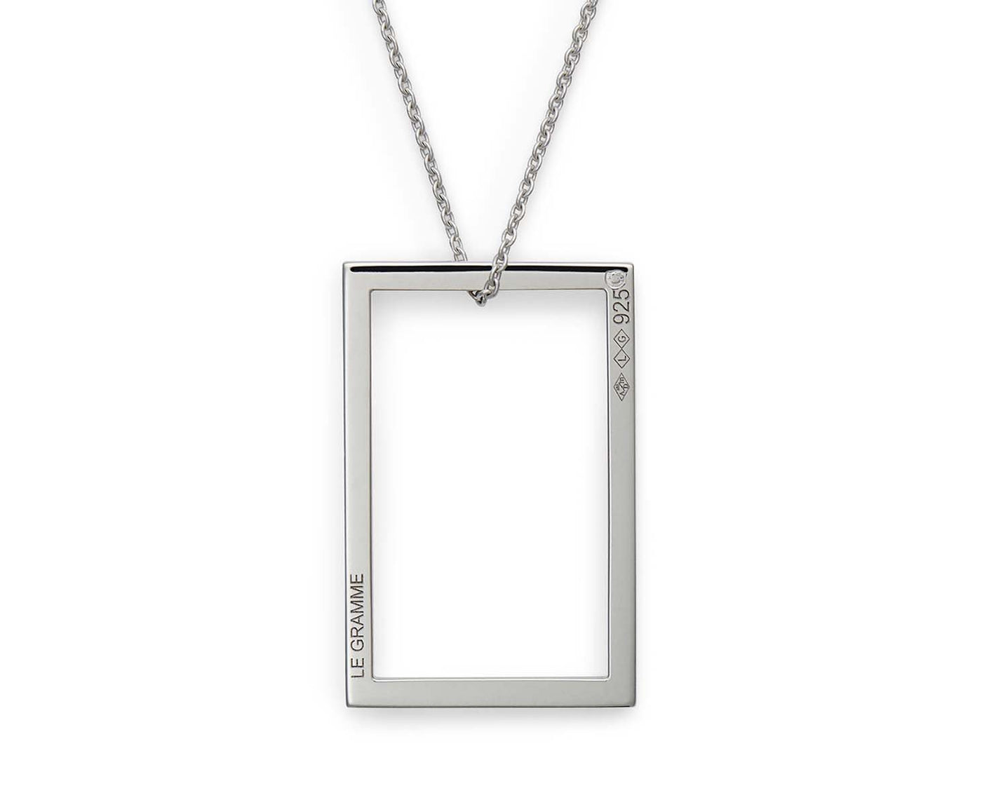 rectangle necklace 2.6g