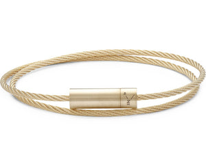 bracelet câble double tour le 15g