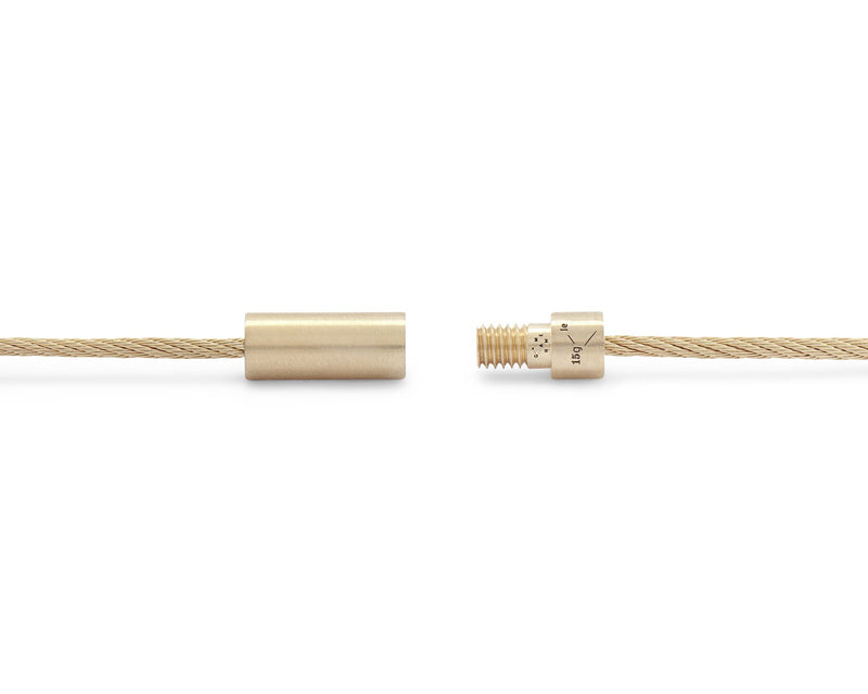 bracelet câble double tour le 15g
