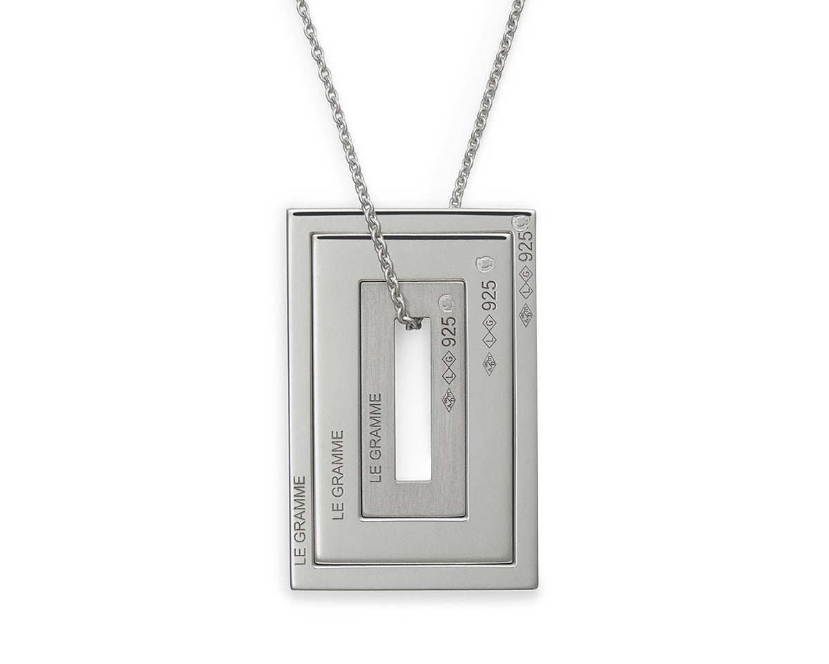 accumulation rectangle necklaces 7g